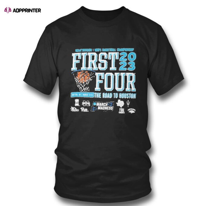 First Four The Road To Houston Mens Basketball Championship 2023 T-shirt