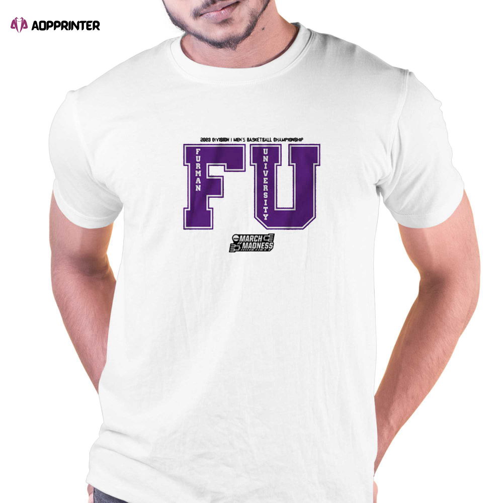 Furman University Basketball T-shirt For Men And Women Furman University Basketball T-shirt For Men And Women