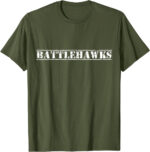 Go Battlehawks Football Baseball Basketball Cheer Team Fan T-Shirt