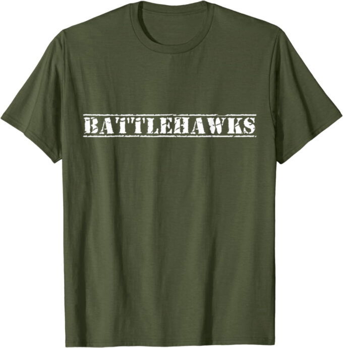 Go Battlehawks Football Baseball Basketball Cheer Team Fan T-Shirt
