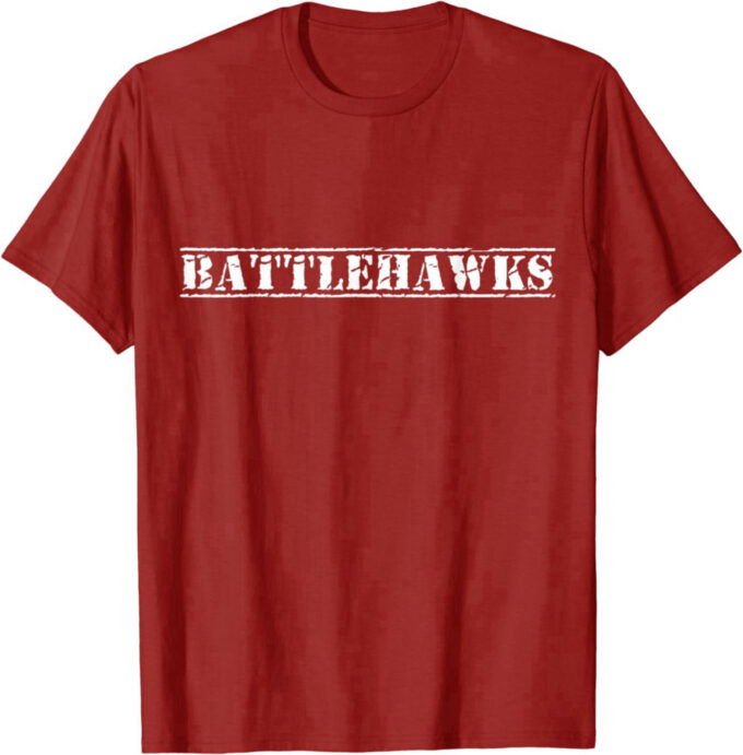 Go Battlehawks Football Baseball Basketball Cheer Team Fan T-Shirt