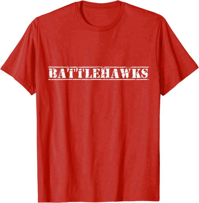 Go Battlehawks Football Baseball Basketball Cheer Team Fan T-Shirt