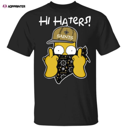 Hi Hater The Simpsons Christmas Gangster New Orleans Saints Shirt