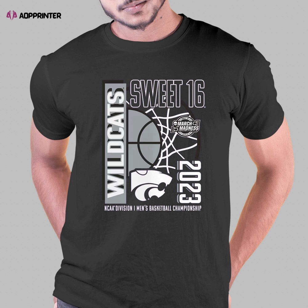 Kansas State Wildcats 2023 Ncaa Men’s Basketball Tournament March Madness Sweet 16 T-shirt Kansas State Wildcats 2023 Ncaa Men’s Basketball Tournament March Madness Sweet 16 T-shirt