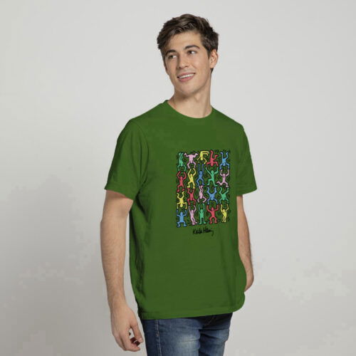 Keith Haring Shirt, Keith Haring Dancing figures Print
