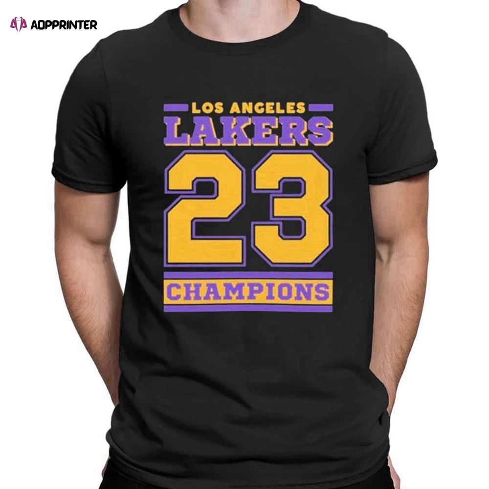 Los Angeles Lakers Basketball Champions 2023 T-shirt For Men And Women Los Angeles Lakers Basketball Champions 2023 T-shirt For Men And Women