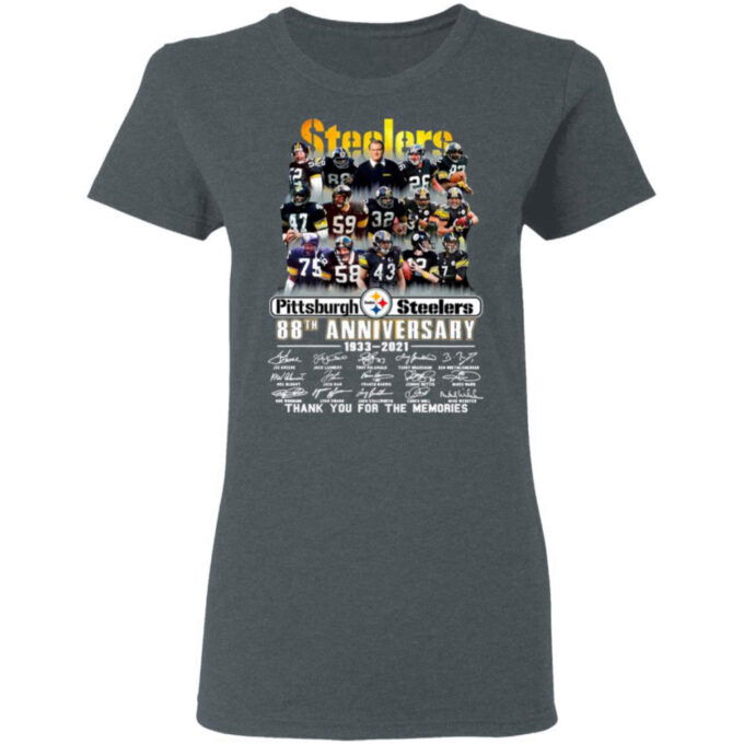 Pittsburgh Steelers 88th Anniversary 1933 2021 Thank You For The Memories Signatures Shirt