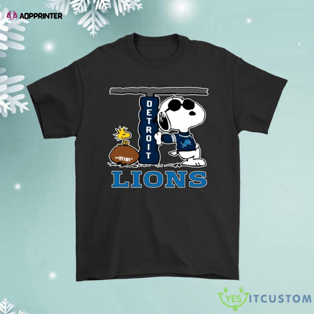 Snoopy Joe Cool And Woodstock The Detroit Lions Shirt Snoopy Joe Cool And Woodstock The Detroit Lions Shirt