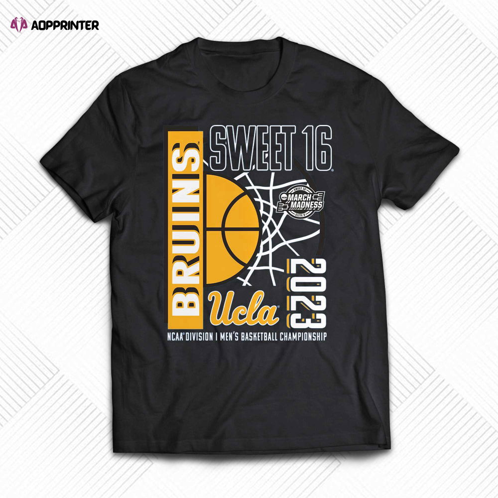 Ucla Bruins 2023 Ncaa Men’s Basketball Tournament March Madness Sweet 16 T-shirt Ucla Bruins 2023 Ncaa Men’s Basketball Tournament March Madness Sweet 16 T-shirt