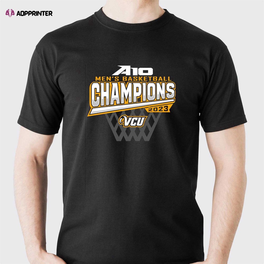 Vcu Rams 2023 Atlantic 10 Men’s Basketball Conference Tournament Champions Locker Room T-shirt Vcu Rams 2023 Atlantic 10 Men’s Basketball Conference Tournament Champions Locker Room T-shirt