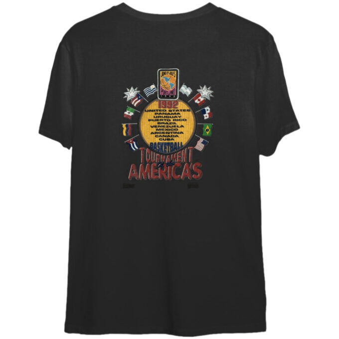 Vintage 1992 USA Dream Team Basketball Barcelona Olympics Salem T Shirt