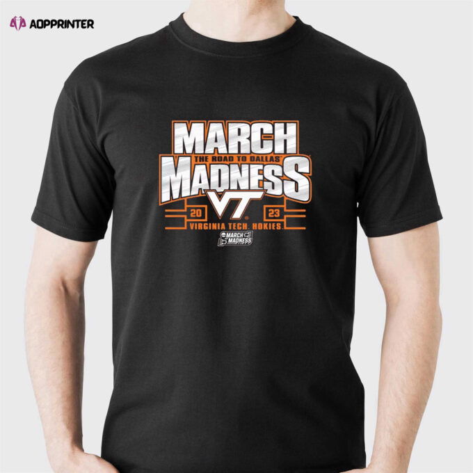 Virginia Tech Hokies Blue 84 2023 Ncaa Women’s Basketball Tournament March Madness T-shirt