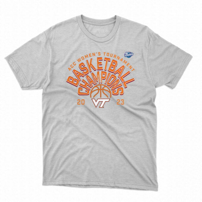 Virginia Tech Hokies Fanatics Branded 2023 Acc Women’s Basketball  T-shirt