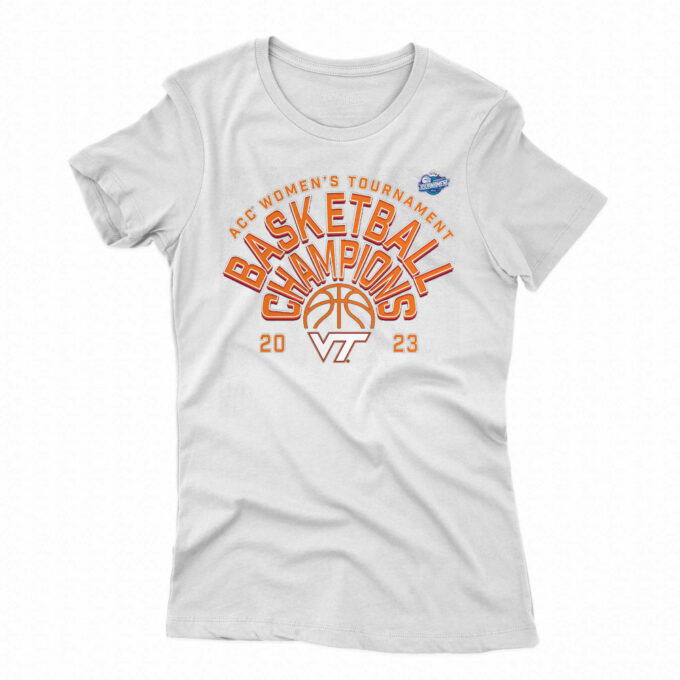 Virginia Tech Hokies Fanatics Branded 2023 Acc Women’s Basketball  T-shirt