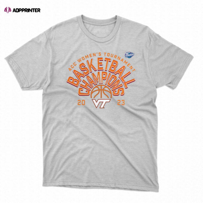 Virginia Tech Hokies Fanatics Branded 2023 Acc Women’s Basketball  T-shirt