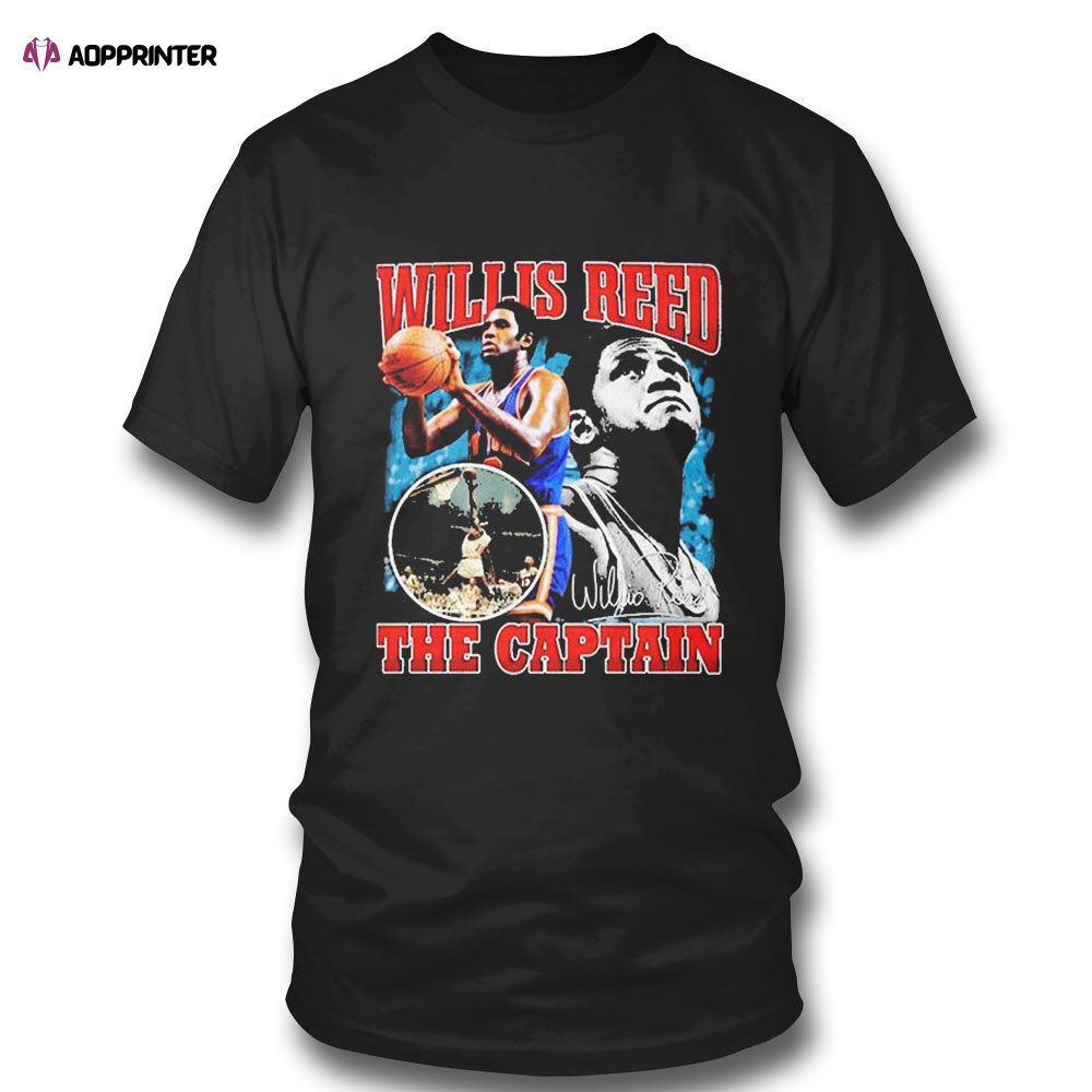 Willis Reed The Captain Basketball Legend T-shirt For Men And Women Willis Reed The Captain Basketball Legend T-shirt For Men And Women