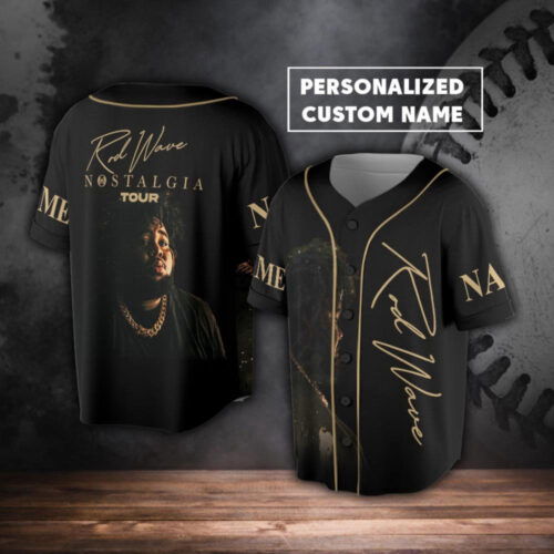 Customized Rod Wave Nostalgia Tour Baseball Jersey: Rod Wave & Friends Shirt Beautiful Mind Tour