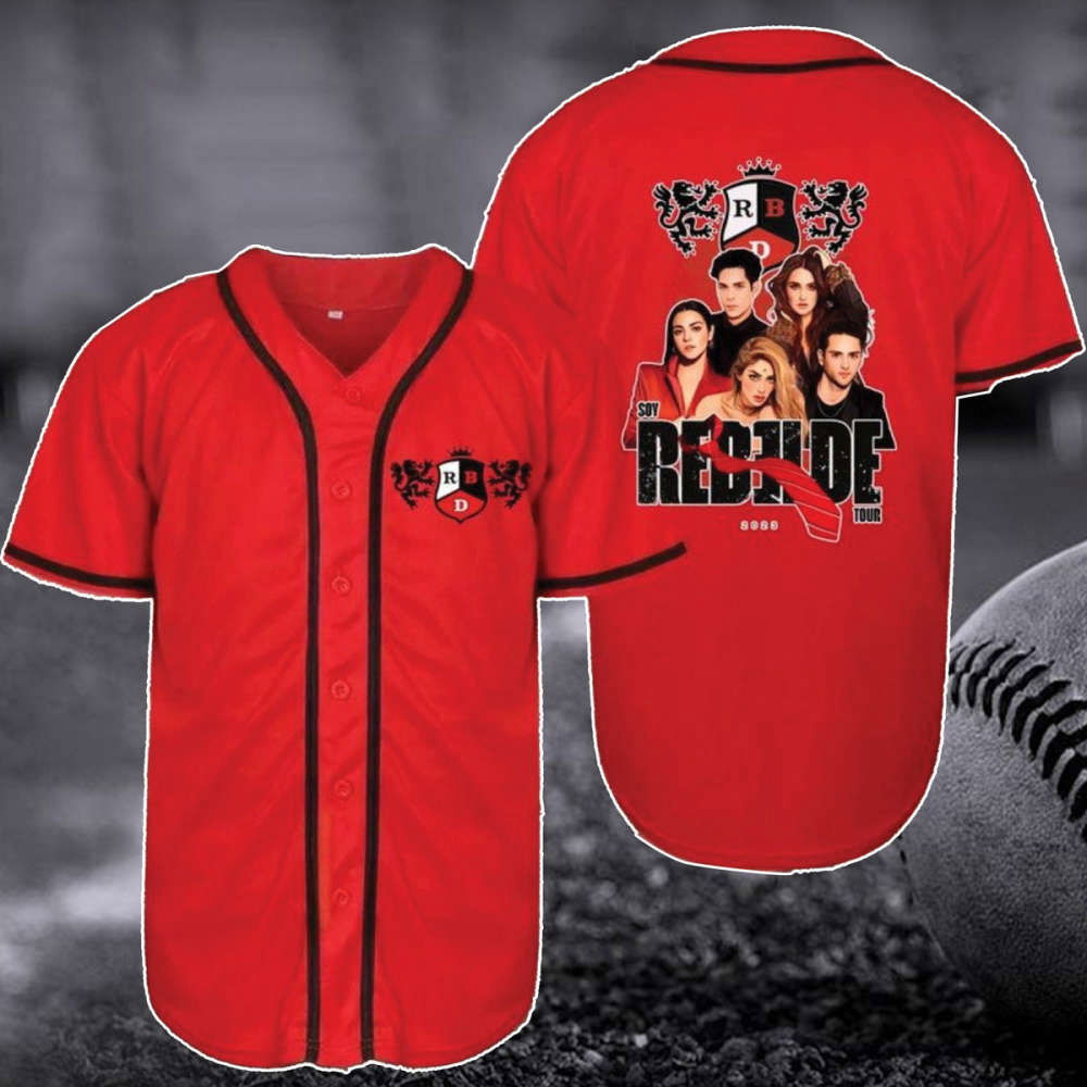 RBD Mexican Band Logo Baseball Jersey – Soy Rebelde Tour 2023 Music Merch Concert RBD Mexican Band Logo Baseball Jersey – Soy Rebelde Tour 2023 Music Merch Concert