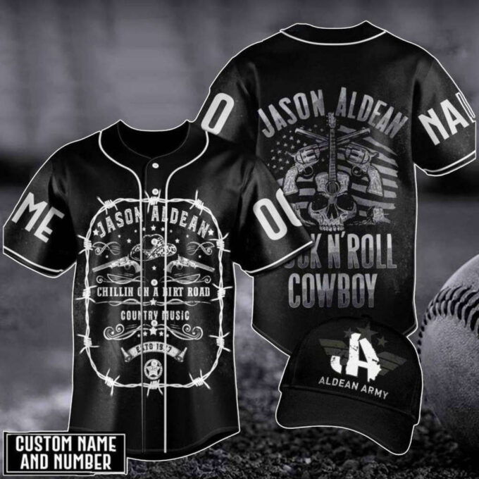 Customized Jason Aldean Baseball Jersey – The Aldean Team American Flag Perfect Gift for Fans