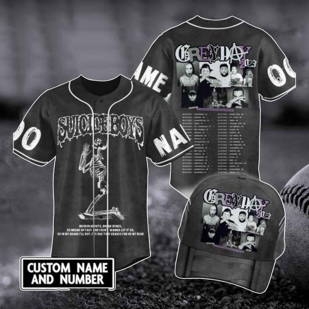 Sui cideboys 2023 Tour Baseball Jersey & Grey Day Shirt: Rap Hip Hop Merch Concert Tee & Gift Sui cideboys 2023 Tour Baseball Jersey & Grey Day Shirt: Rap Hip Hop Merch Concert Tee & Gift