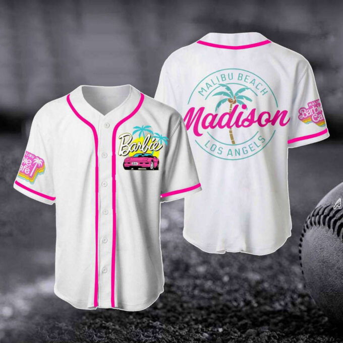 Mabilu Beach LA Baseball Jersey: Barbi Fan Gift Baby Doll Outfit Party Shirt