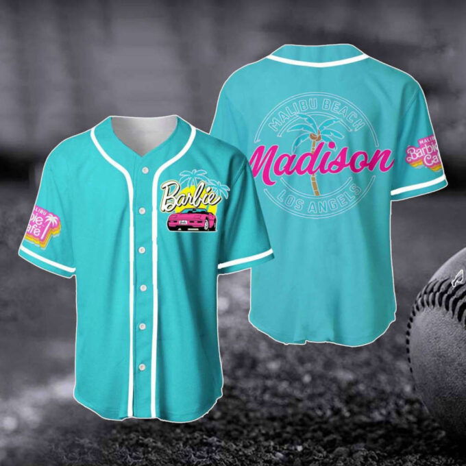 Mabilu Beach LA Baseball Jersey: Barbi Fan Gift Baby Doll Outfit Party Shirt