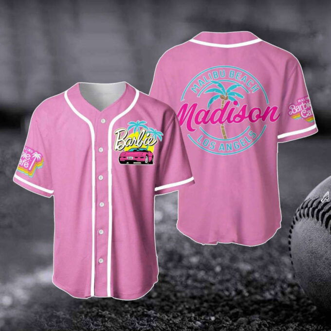 Mabilu Beach LA Baseball Jersey: Barbi Fan Gift Baby Doll Outfit Party Shirt