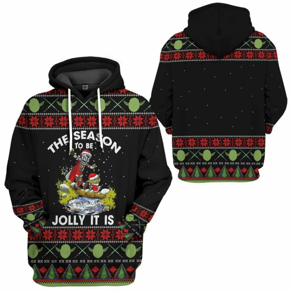 3D Yoda And Mandalorian Christmas Ugly Sweater Tshirt Hoodie Apparel 3D Yoda And Mandalorian Christmas Ugly Sweater Tshirt Hoodie Apparel