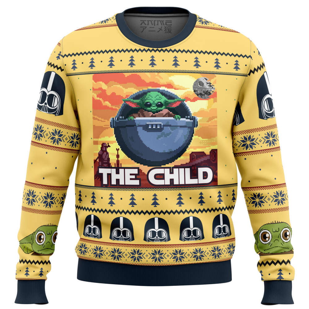 Comfimerch Baby Yoda the Child Mandalorion Star Wars Ugly Christmas Sweater Comfimerch Baby Yoda the Child Mandalorion Star Wars Ugly Christmas Sweater