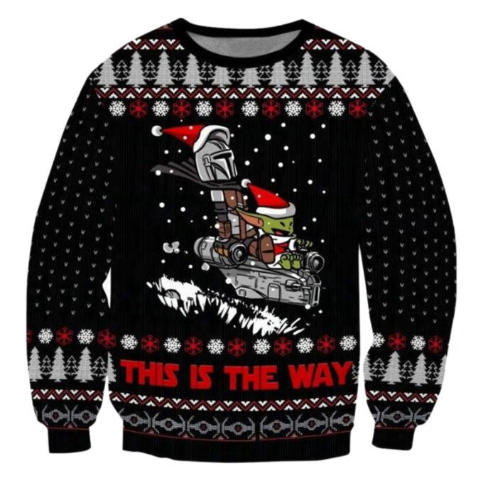 Star Wars This Is The Way Baby Yoda Ugly Christmas Sweaters