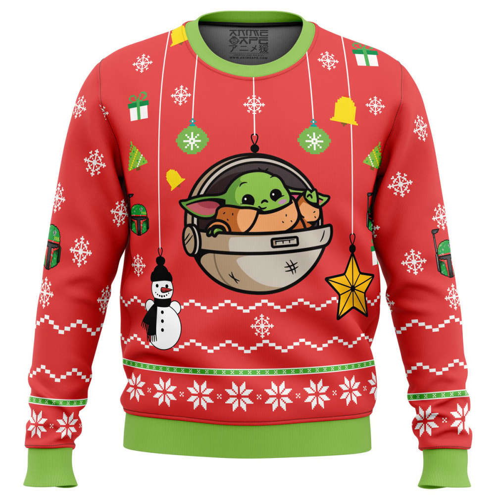 Comfimerch Baby Yoda Ugly Christmas Sweater Comfimerch Baby Yoda Ugly Christmas Sweater