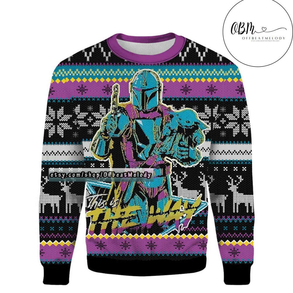 Yoda Darth Vader Star Wars This Is The Way Ugly Christmas Sweater All Over Print, Star Wars Characters Fans Merry Xmas Ugly Sweater Yoda Darth Vader Star Wars This Is The Way Ugly Christmas Sweater All Over Print, Star Wars Characters Fans Merry Xmas Ugly Sweater