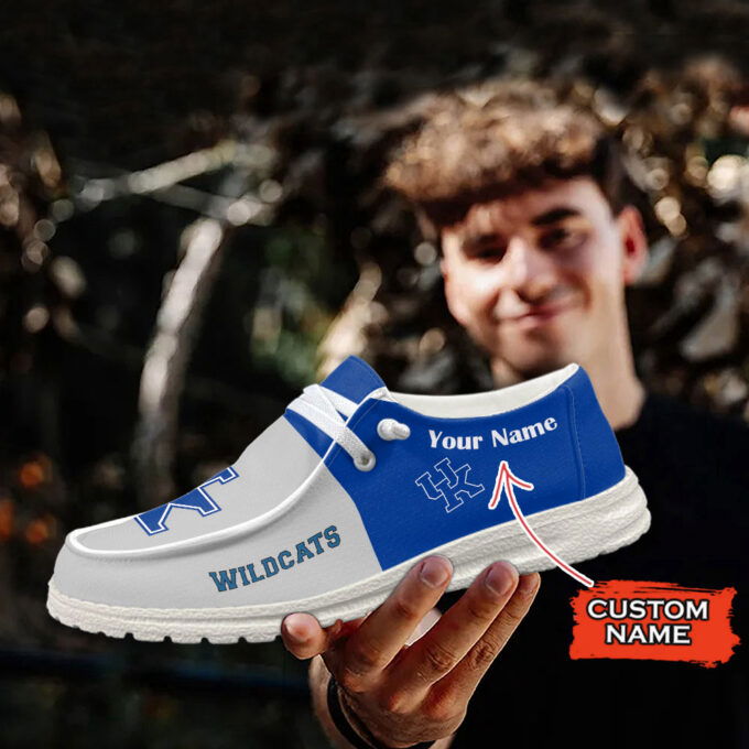 Kentucky Wildcats NCAA Personalized Hey Dude Sports Shoes – Custom Name Design Perfect Gift For Fans