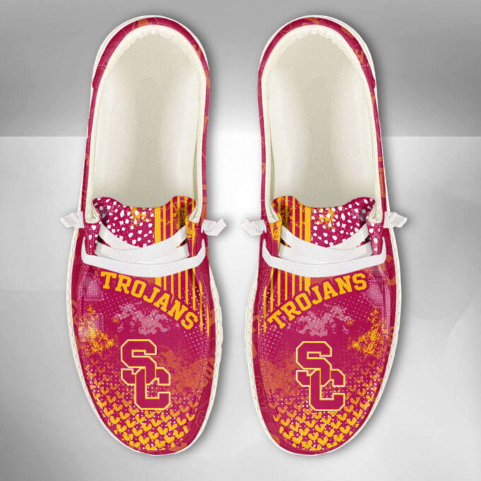 NCAA USC Trojans Custom Name Hey Dude Shoes Fan Gift