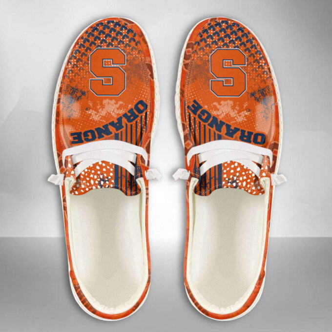NCAA Syracuse Orange Custom Name Hey Dude Shoes Fan Gift