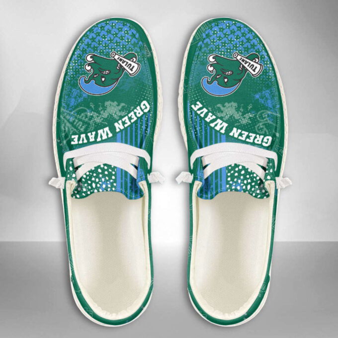 NCAA Tulane Green Wave Custom Name Hey Dude Shoes Fan Gift