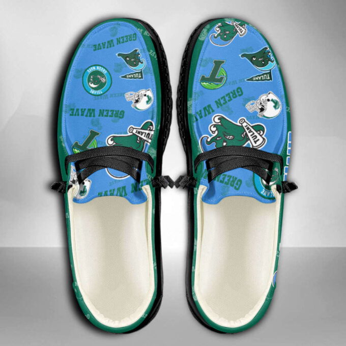 NCAA Tulane Green Wave Custom Name Hey Dude Shoes 01 M7 – 1stShark Exclusive