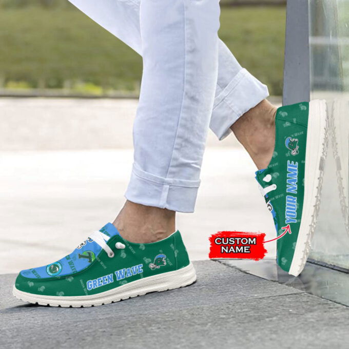 NCAA Tulane Green Wave Custom Name Hey Dude Shoes 01 M7 – 1stShark Exclusive