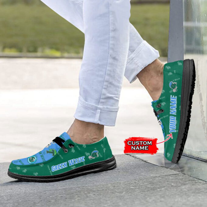 NCAA Tulane Green Wave Custom Name Hey Dude Shoes 01 M7 – 1stShark Exclusive