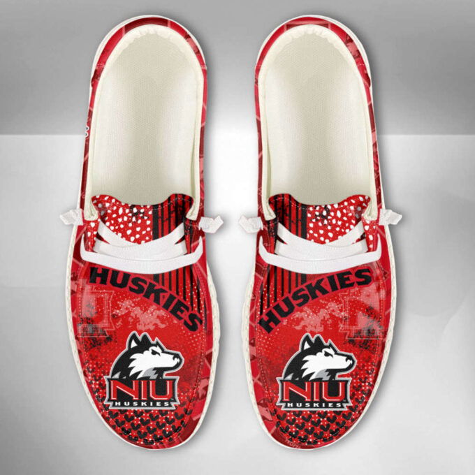 NCAA Northern Illinois Huskies Custom Name Hey Dude Shoes Fan Gift