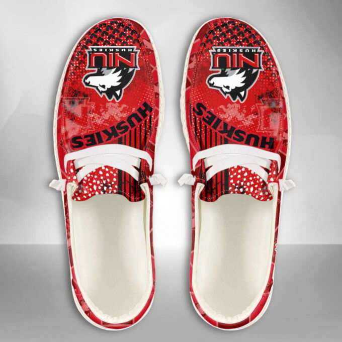 NCAA Northern Illinois Huskies Custom Name Hey Dude Shoes Fan Gift