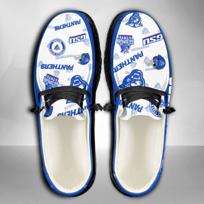 NCAA Georgia State Panthers Custom Name Hey Dude Shoes 01 M7 – 1stShark Exclusive