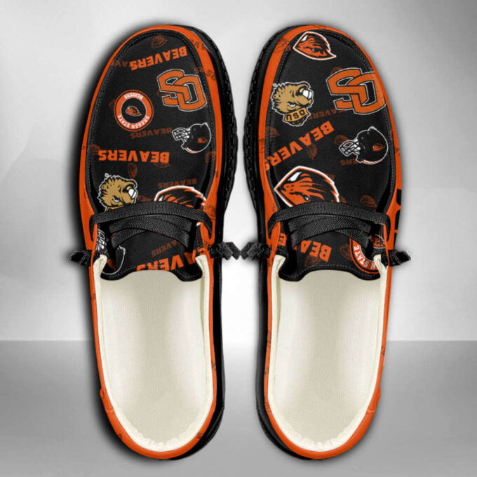 NCAA Oregon State Beavers Custom Name Hey Dude Shoes 01 M7 – 1stShark Exclusive