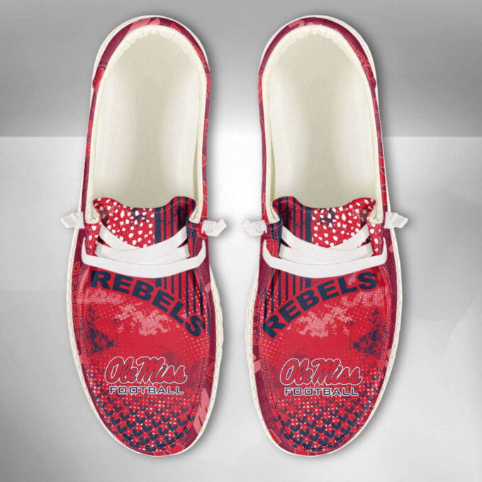 NCAA Ole Miss Rebels Custom Name Hey Dude Shoes Fan Gift