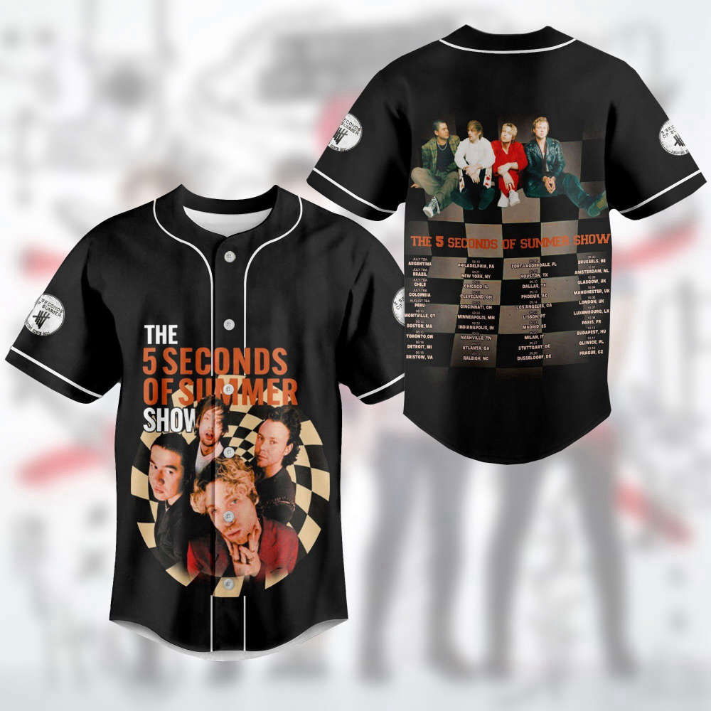 5SOS Show Baseball Jersey: Sounds Good Feels Good Take My Hand Shirt – Pop Rock Band Merch Perfect Gift for Fans 5SOS Show Baseball Jersey: Sounds Good Feels Good Take My Hand Shirt – Pop Rock Band Merch Perfect Gift for Fans