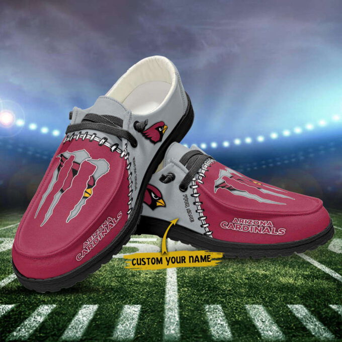 Arizona Cardinals NFL Personalized Hey Dude Sports Shoes – Custom Name Design Perfect Gift
