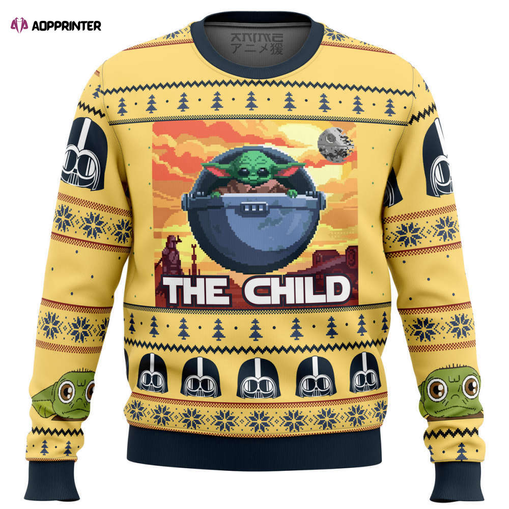 Baby Yoda The Child Mandalorion Star Wars Ugly Christmas Sweater Baby Yoda The Child Mandalorion Star Wars Ugly Christmas Sweater