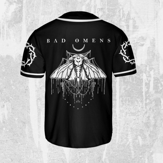 Bad Omens Moth Rock Music Jersey Tour 2023 Shirt & Baseball Jersey