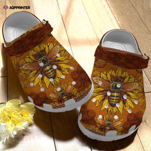 Bee Clog Sunflower And Bee Crocs Crocband Clog