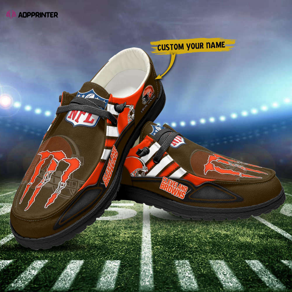 Cleveland Browns Hey Dude Shoes Loafer Shoes Custom Your Name Fan Gift Cleveland Browns Hey Dude Shoes Loafer Shoes Custom Your Name Fan Gift